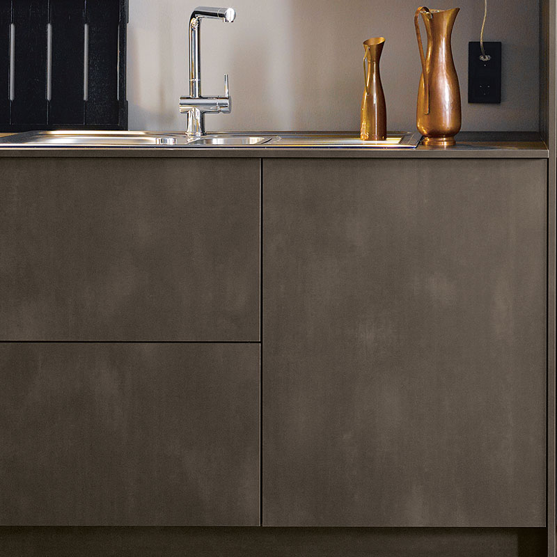 Fronten donker staal imitatie