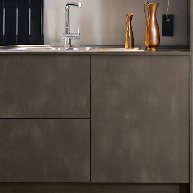 Fronten donker staal imitatie