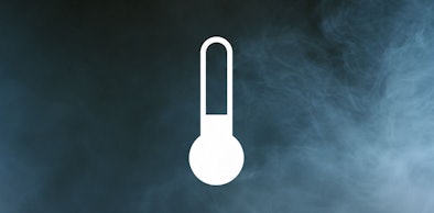 Thermometer in stoom verbeeldt de warme en koude dranken uit een Gaggenau koffiemachine