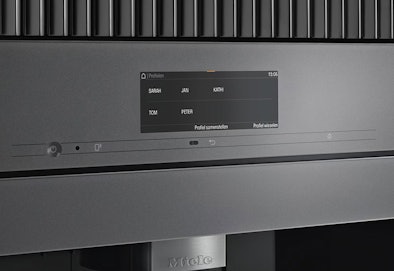Miele inbouw koffiemachine met gebruikersprofielen en personalisatie instellingen