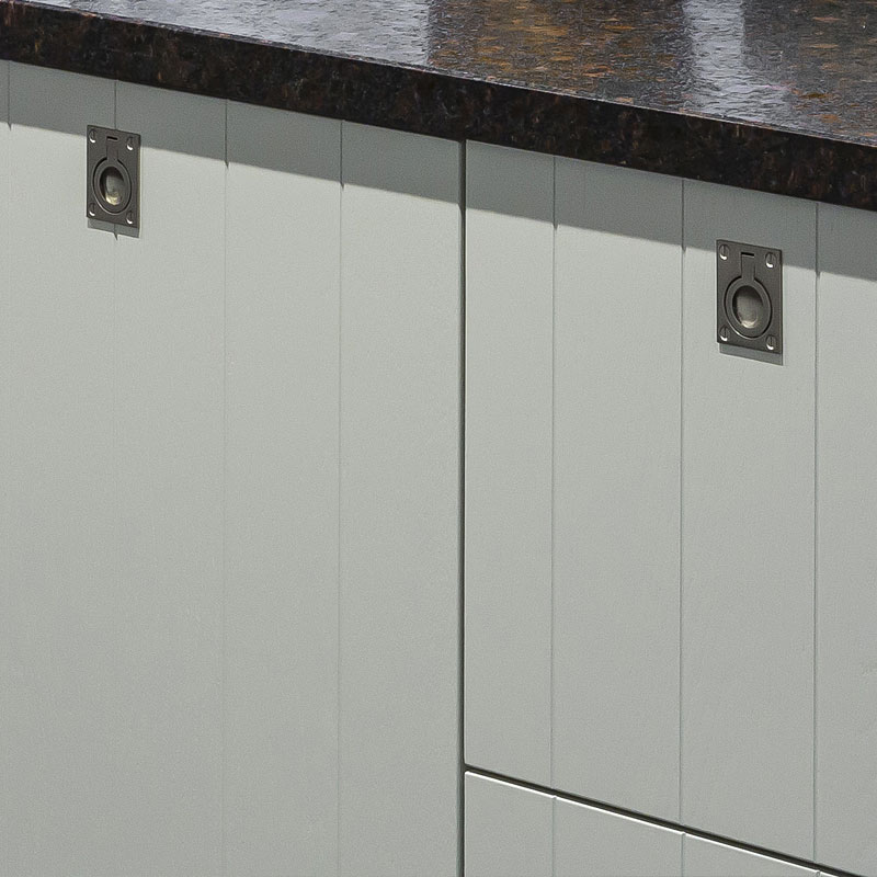 Gefineerde fronten met een lamel verdeling