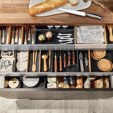 Georganiseerde lade met inzet