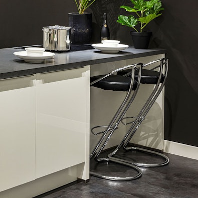 Gezellig zitgedeelte aan het kookeiland