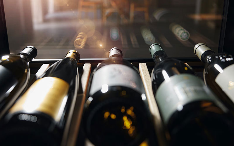 Miele wijnklimaatkast met glazen deur en geïntegreerde UV-bescherming