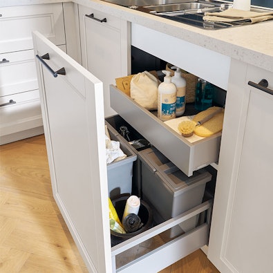 Gootsteenkast met afvalscheiding