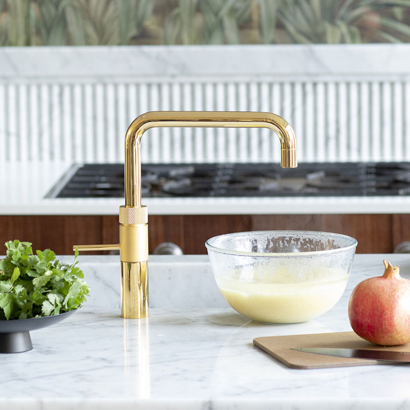 Quooker Fusion Square kraan in de kleur goud