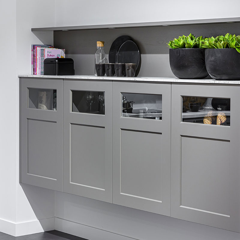 Greeploze zwevende wandkasten