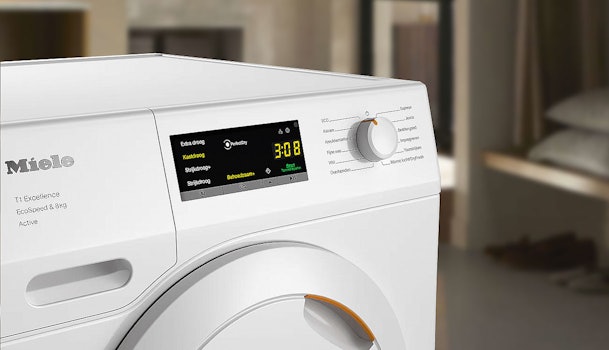 Display toont werking van Miele PerfectDry droger