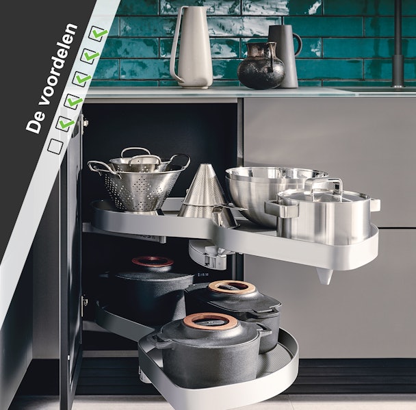 Hoekkast in keuken