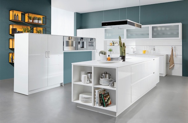 Witte hoogglans keuken