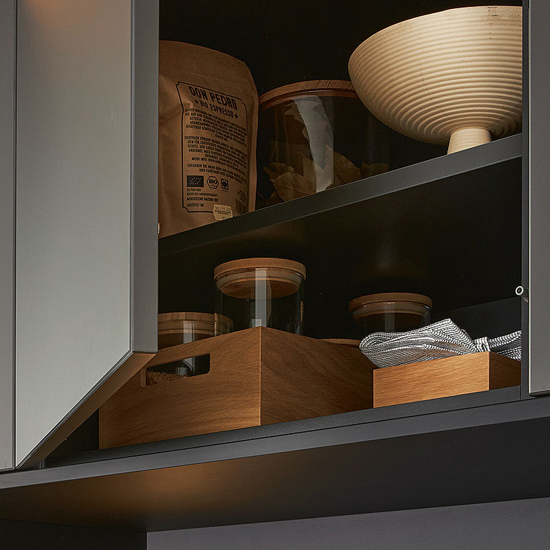 Hoogwaardig afgewerkte bovenkastjes