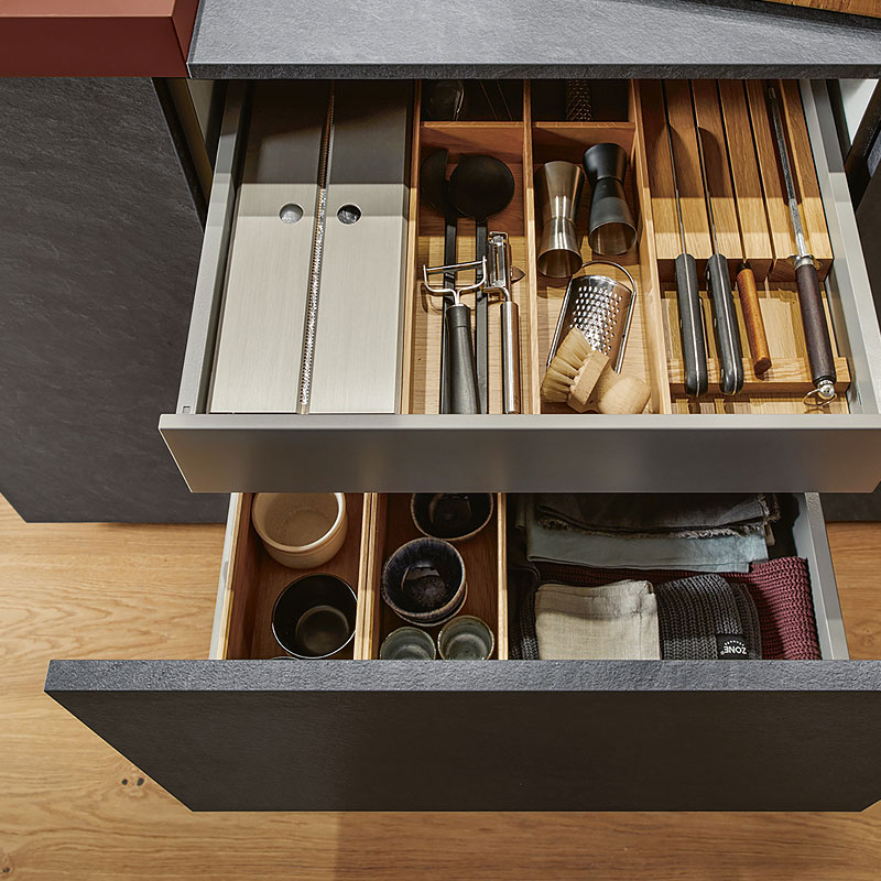 Hoogwaardige lades met luxe inrichting