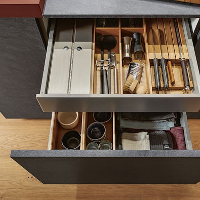 Hoogwaardige lades met luxe inrichting