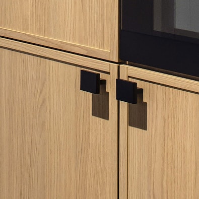 Houtlook kastenwand