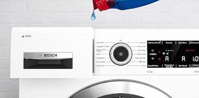 i-DOS van Bosch dat automatisch de perfecte hoeveelheid wasmiddel en wasverzachter doseert