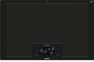 Een Siemens inductie kookplaat van 90 cm breed.