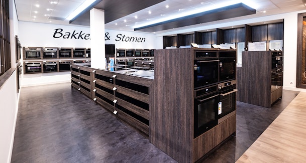 Inductie kookplaten in één van onze winkels.