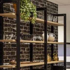 Industrieel metalen wandrek