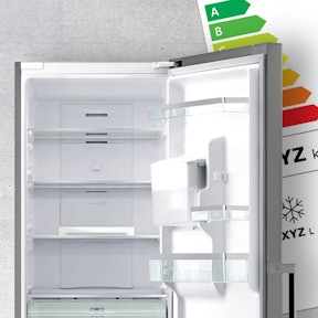 Toon informatie over het energielabel voor een koelvriescombinatie