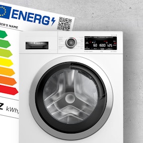 Toon informatie over het energielabel voor een wasdroogcombinatie
