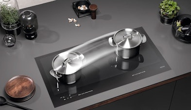 Miele intelligente panherkenning FullSurface inductiekookplaat automatische bediening cijferreeksen