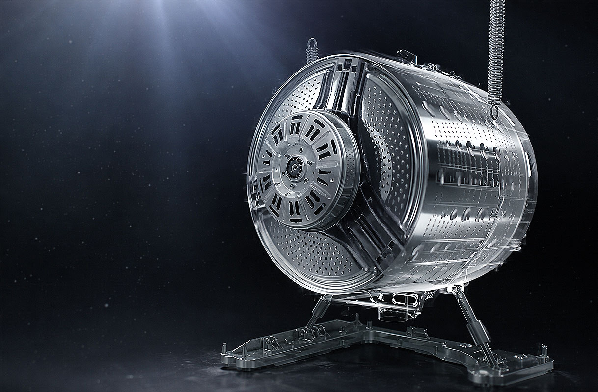 LG Inverter Direct Drive motor direct op de wastrommel zonder aandrijfriem