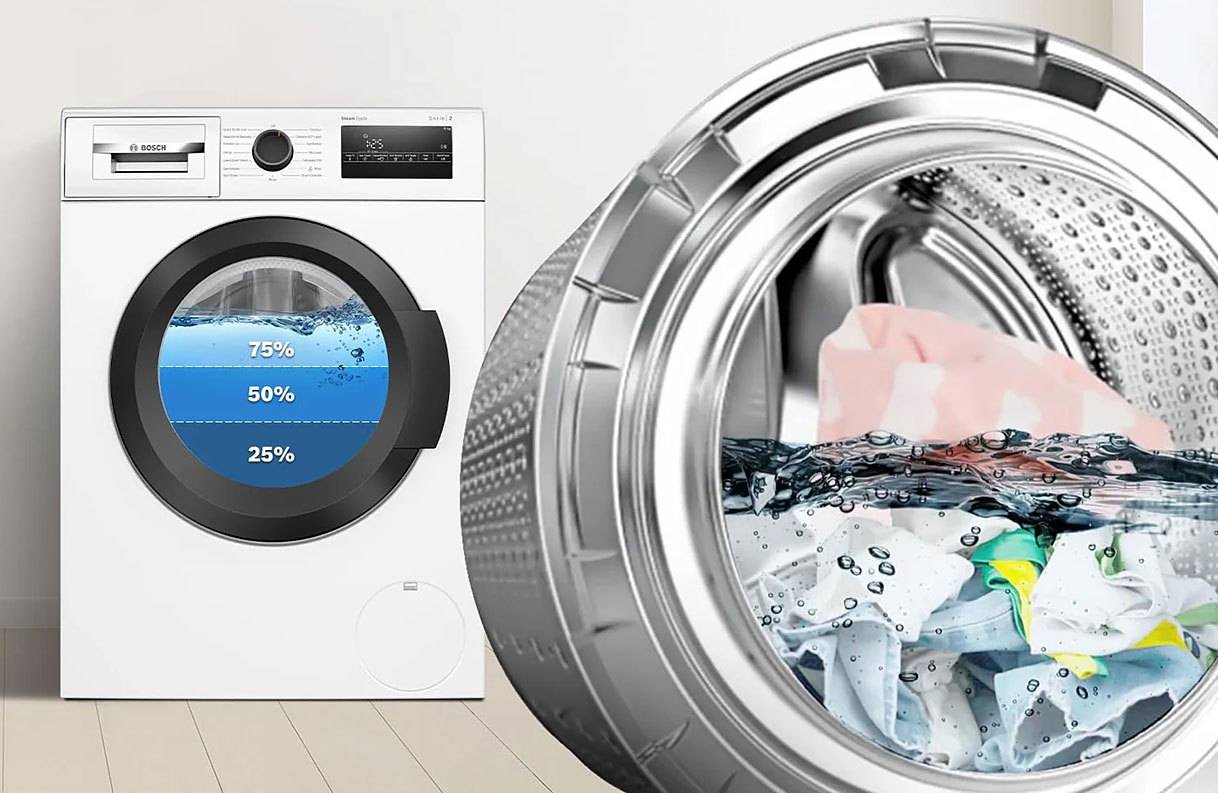 Bosch wasmachine met Active Water Plus sensortechnologie