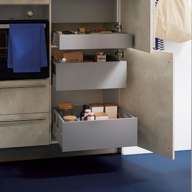 Kast met binnenladen