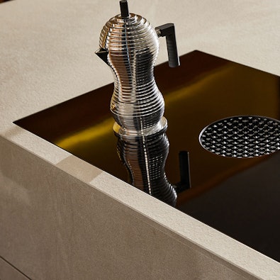 Keramisch werkblad in Bianco beige