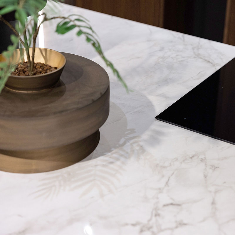 Keramisch werkblad in marmer design