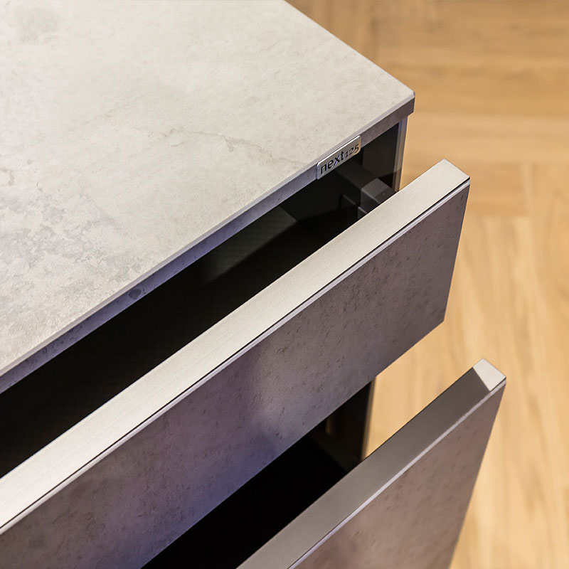 Keramische betonlook fronten