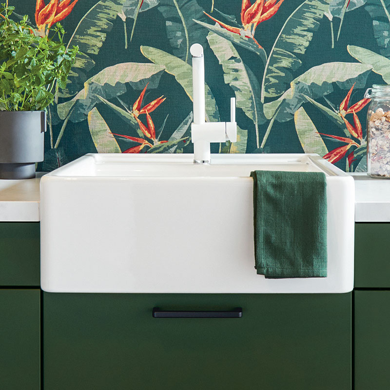 Keramische boerenspoelbak