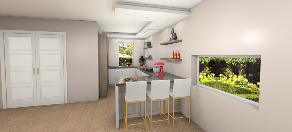 Keuken ontwerp in 3D