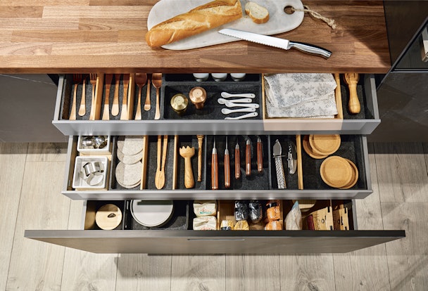 Keukenladen met gevormd vlies