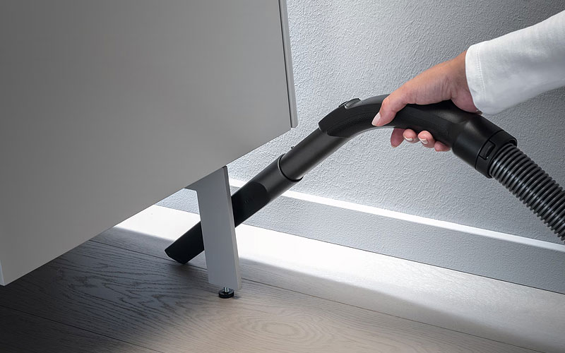 Kieropzetstuk stofzuiger reinigt plint hoek allergenen verstopplekken huisstofmijten