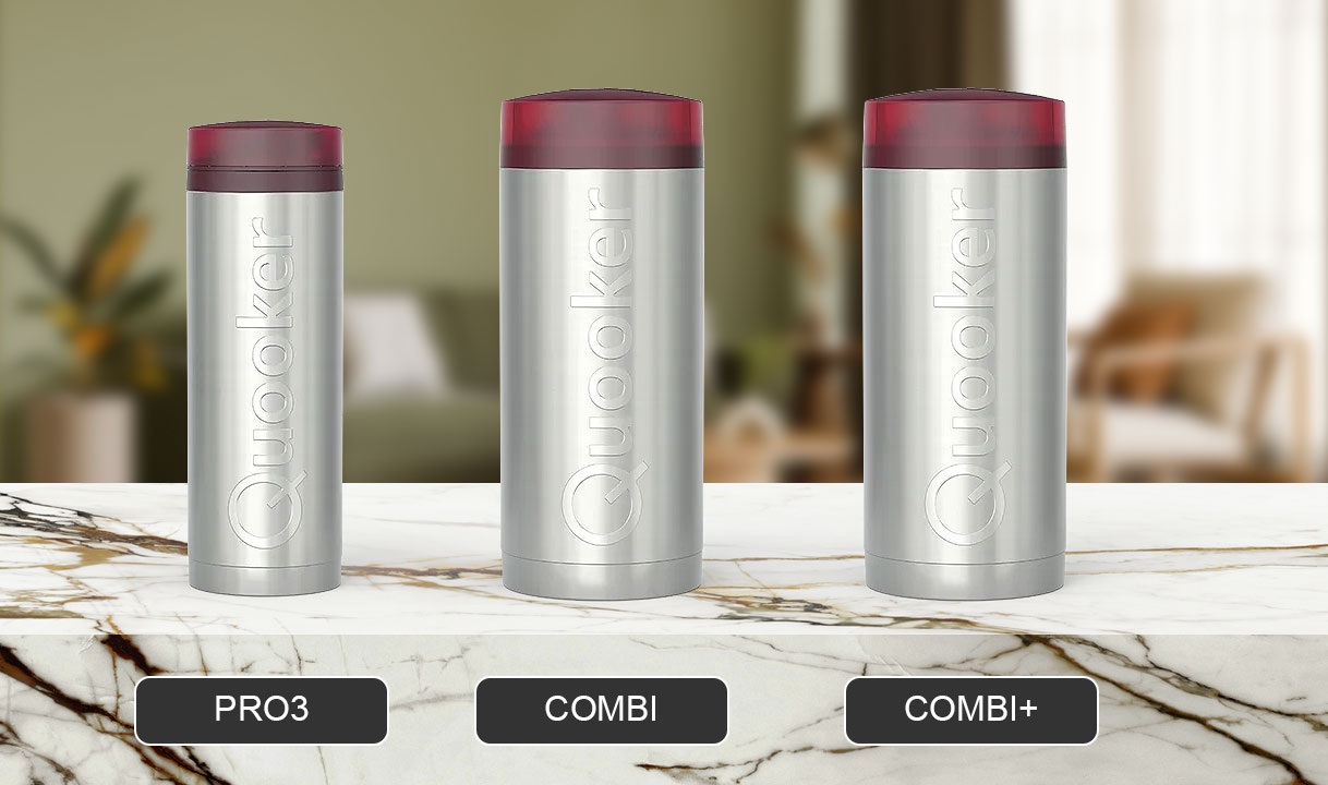 Overzicht van Quooker reservoirs PRO3, COMBI en COMBI Plus als eerste stap bij het kiezen van een Quooker systeem