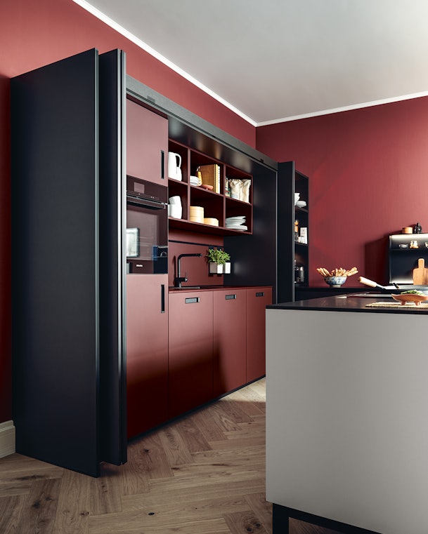 Kleurcontrast aan de buiten- en binnenkant van het systeem