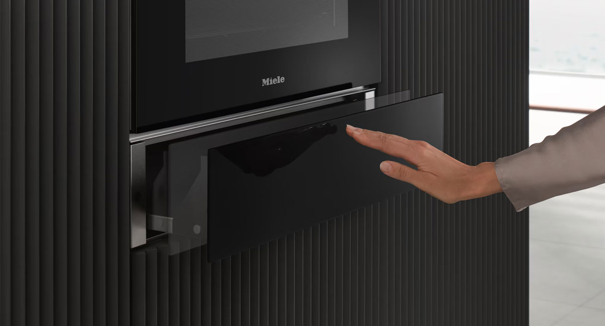 Miele warmhoudlade met koel front technologie voor veilige aanraking