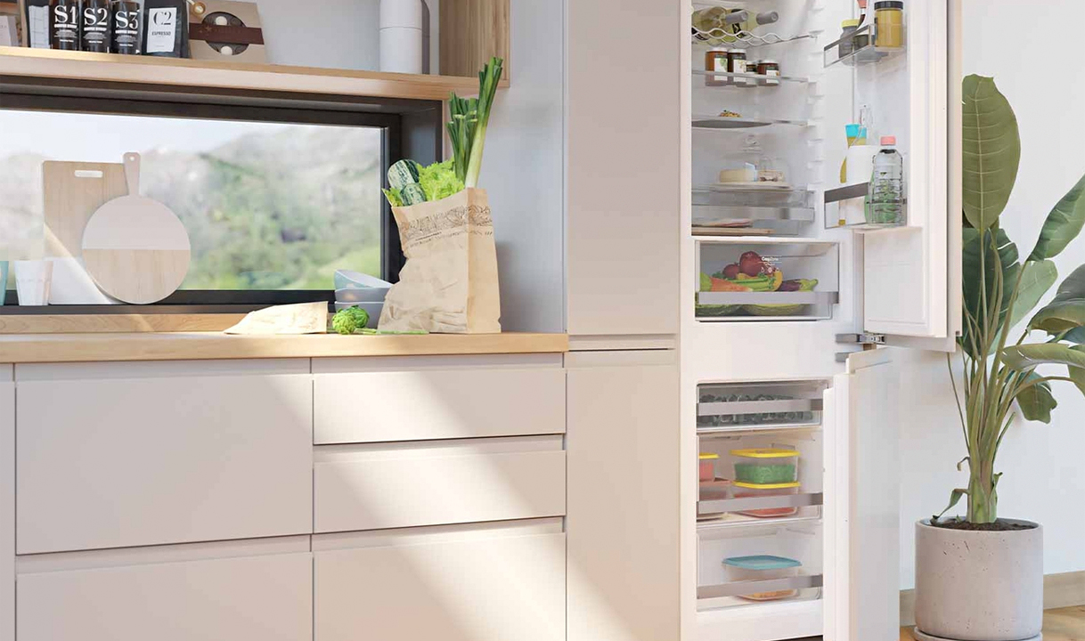 Een Pelgrim koelkast is naar wens in te delen.