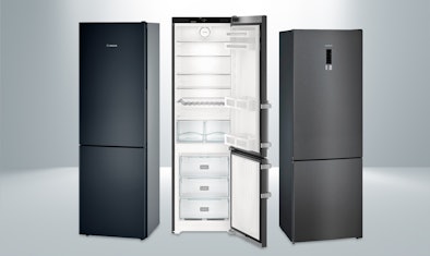 Koelvriescombinatie zwart