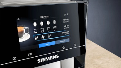 Kies uit drie verschillende koffiearoma instellingen: mild, gebalanceerd of uitgesproken.