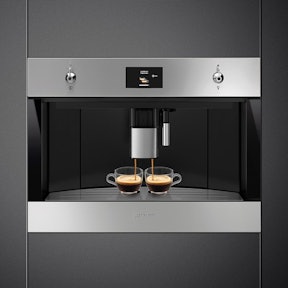Koffiemachine met RVS fronten