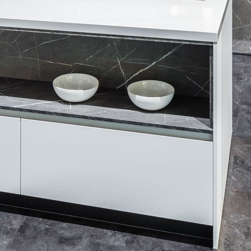 Kookeiland met open schap