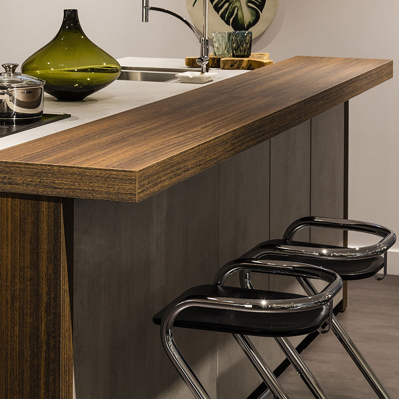 kookeiland met zitgedeelte enbar