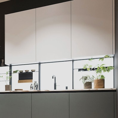 Kristal witte bovenkastjes