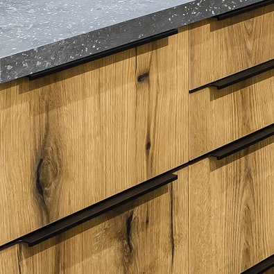 Kunststof fronten in houtprint