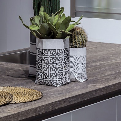 Kunststof keukenblad houtdesign