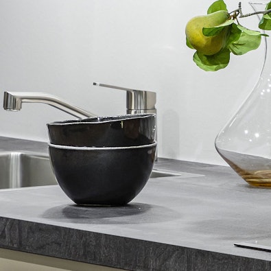 Kunststof werkblad met steenprint