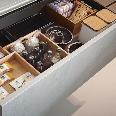 Lade intern houtindeling