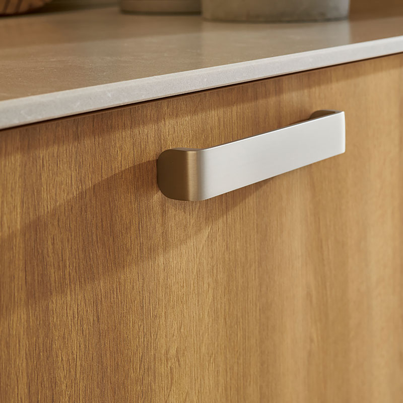 Laminaatfront in warme houtlook